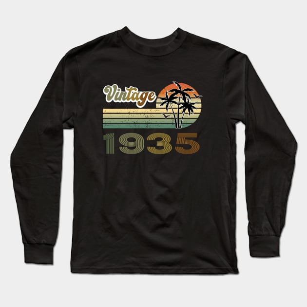 Retro - Vintage since 1935 Long Sleeve T-Shirt by safoune_omar